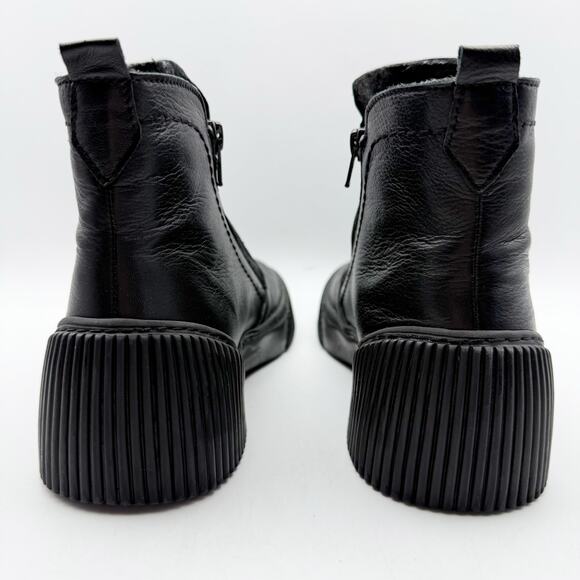 Spring Step Womens Kelko Ankle Boots EU 38 US 7.5-8 Black Leather EUC - Picture 9 of 12